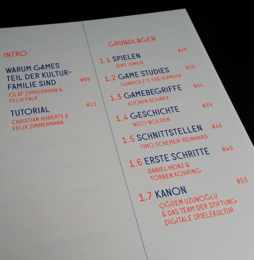Einblick in den Inhalt der Grundlagen beim Handbuch Gameskultur