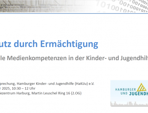 Vortrag Titel Schutz durch Ermächtigung Digitale Medienkompetenzen in der Kinder- und Jugendhilfe Harburg