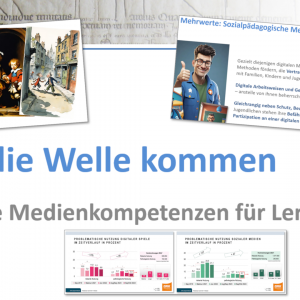 Titelbild Collage Vor die Welle kommen zu dem Vortrag im November 2025 im Bezirk Hamburg Nord