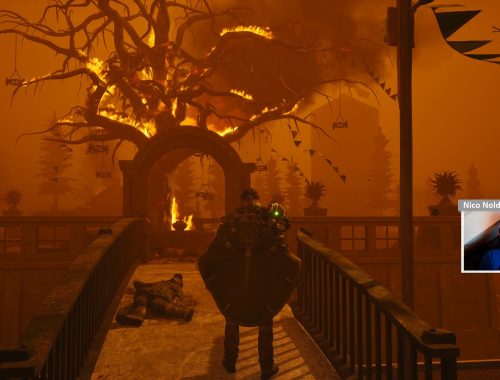 Im Gebiet Taliju geht buchstäblich der Frieden zwischen ethnischen Gruppen in Flammen auf - wie hier am Friedensbaum für einen Gedenkort der Einheit