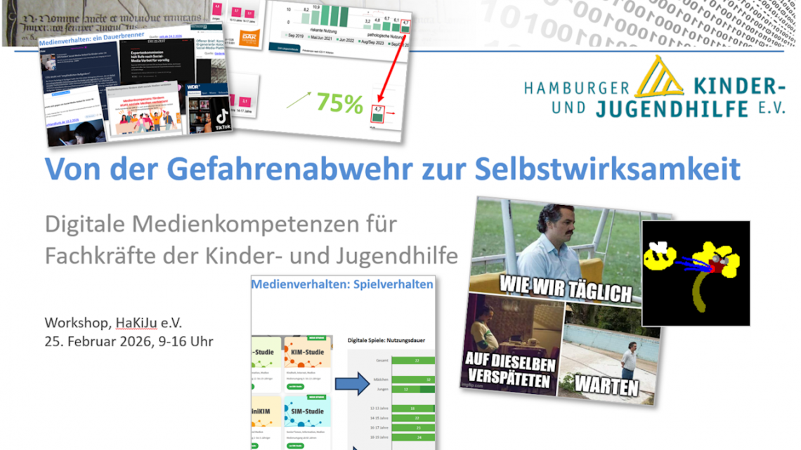 Collage aus Elementen des Workshops mit dem Titel für die HaKiJu 2026