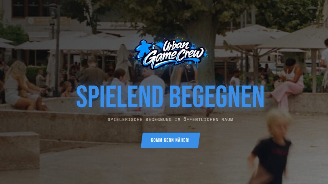 Titelbild Urban Game Crew Logo Slogan Spielend begegnen