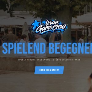 Titelbild Urban Game Crew Logo Slogan Spielend begegnen